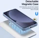 Dux Ducis Lawa Samsung Galaxy S25 Hoesje 2-in-1 Wallet Book Case MagSafe Blauw afbeelding 5