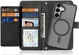 Dux Ducis Lawa Samsung S25 Plus Hoes 2-in-1 Wallet Book Case MagSafe / Qi2 Zwart