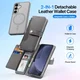 Dux Ducis Lawa Samsung S25 Plus Hoes 2-in-1 Wallet Book Case MagSafe / Qi2 Grijs afbeelding 5