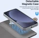 Dux Ducis Lawa Samsung S25 Plus Hoes 2-in-1 Wallet Book Case MagSafe / Qi2 Grijs afbeelding 7