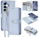 Dux Ducis Lawa Samsung S25 Plus Hoes 2-in-1 Wallet Book Case MagSafe / Qi2 Blauw afbeelding 2
