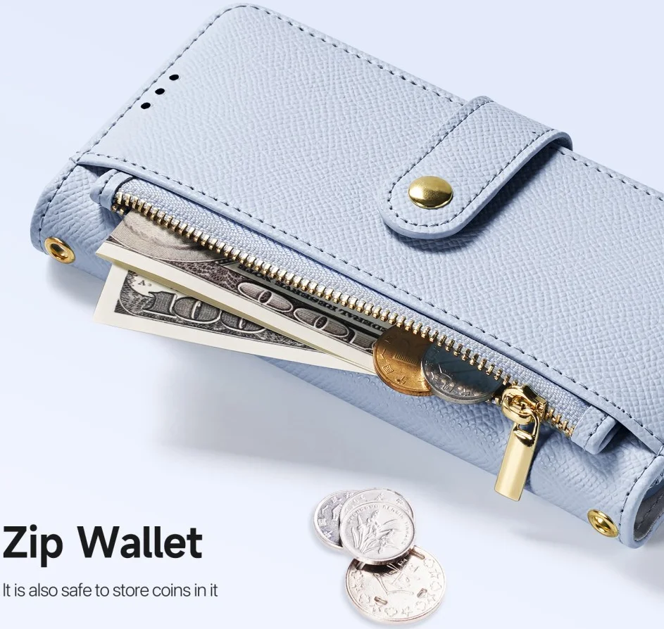 Dux Ducis Lawa Samsung S25 Plus Hoes 2-in-1 Wallet Book Case MagSafe / Qi2 Blauw afbeelding 10