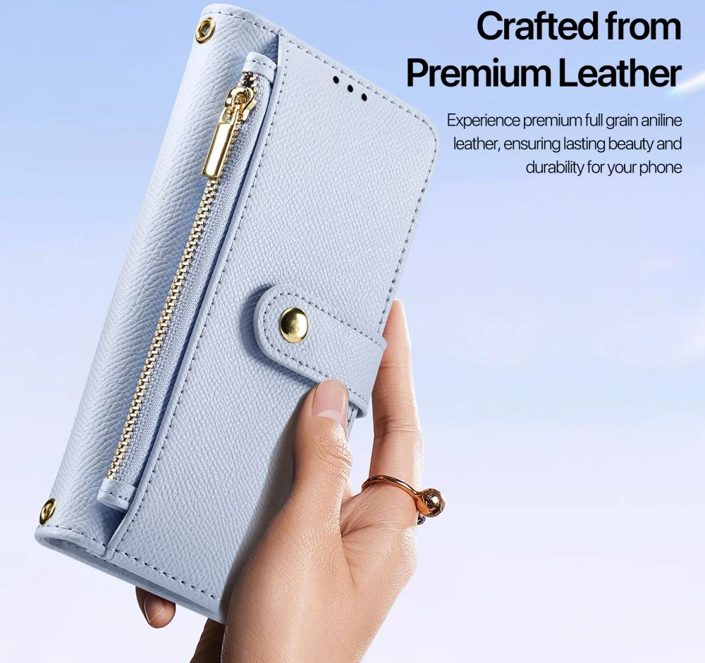 Dux Ducis Lawa Samsung S25 Plus Hoes 2-in-1 Wallet Book Case MagSafe / Qi2 Blauw afbeelding 11