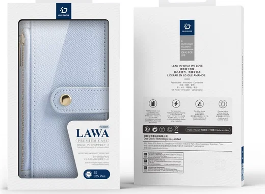 Dux Ducis Lawa Samsung S25 Plus Hoes 2-in-1 Wallet Book Case MagSafe / Qi2 Blauw afbeelding 12