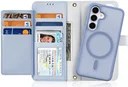 Dux Ducis Lawa Samsung S25 Plus Hoes 2-in-1 Wallet Book Case MagSafe / Qi2 Blauw