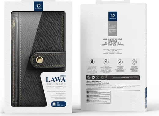 Dux Ducis Lawa Samsung S25 Ultra Hoesje 2-in-1 Wallet Book Case MagSafe Zwart afbeelding 12