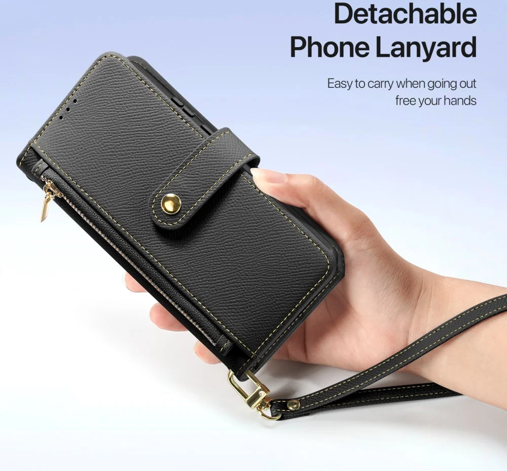 Dux Ducis Lawa Samsung S25 Ultra Hoesje 2-in-1 Wallet Book Case MagSafe Zwart afbeelding 4