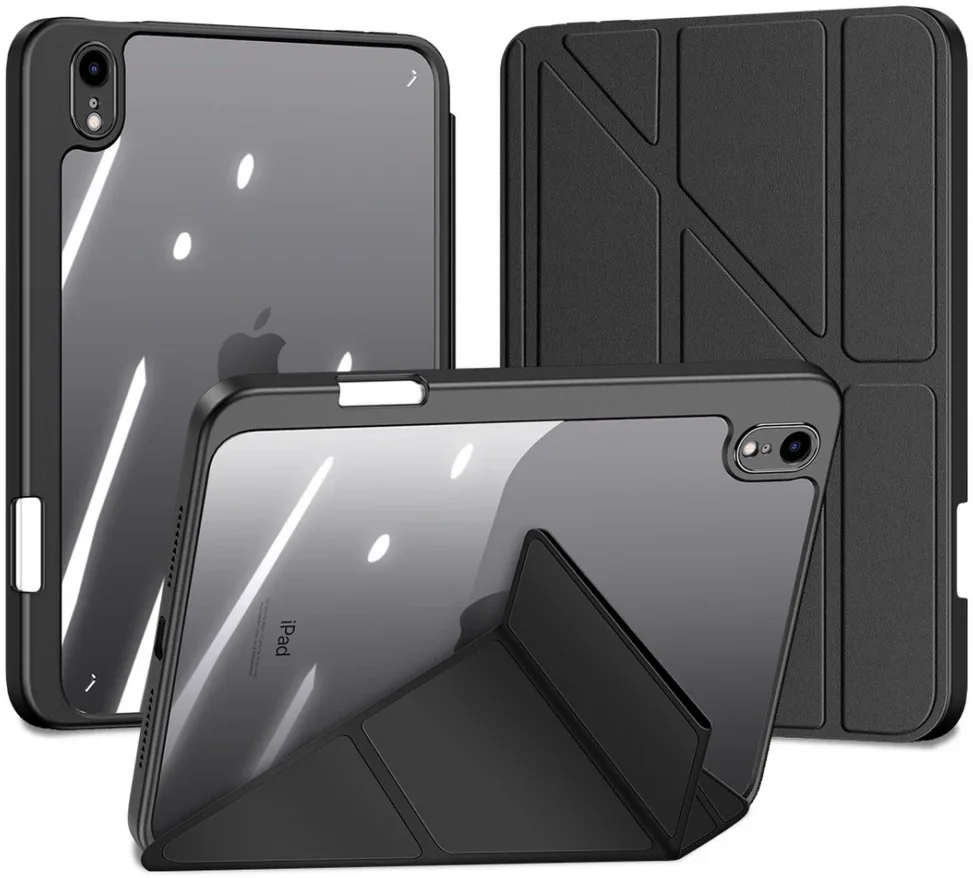 Dux Ducis Magi Apple iPad Mini 6 / 7 Hoes V-Fold Book Case Zwart afbeelding 2