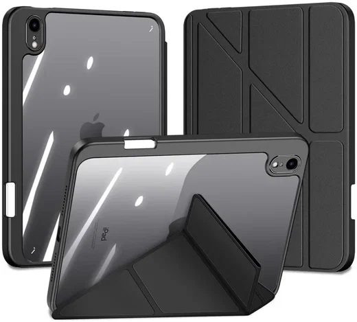 Dux Ducis Magi Apple iPad Mini 6 / 7 Hoes V-Fold Book Case Zwart afbeelding 2