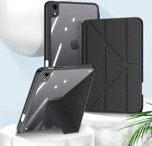 Dux Ducis Magi Apple iPad Mini 6 / 7 Hoes V-Fold Book Case Zwart afbeelding 6
