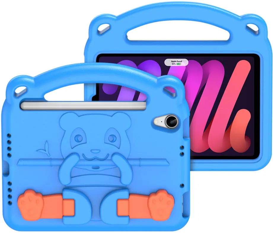 Dux Ducis Panda Apple iPad Mini 6 / 7 Kinder Tablethoes Blauw afbeelding 2