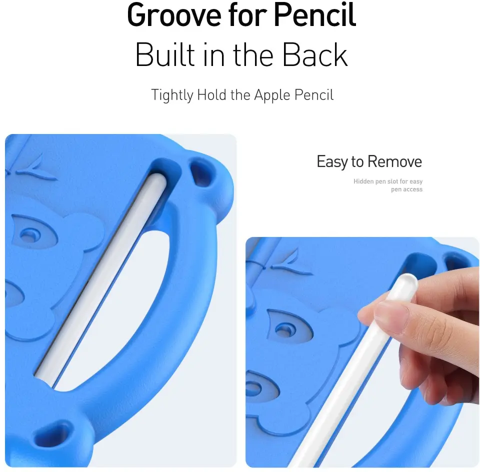 Dux Ducis Panda Apple iPad Mini 6 / 7 Kinder Tablethoes Blauw afbeelding 6