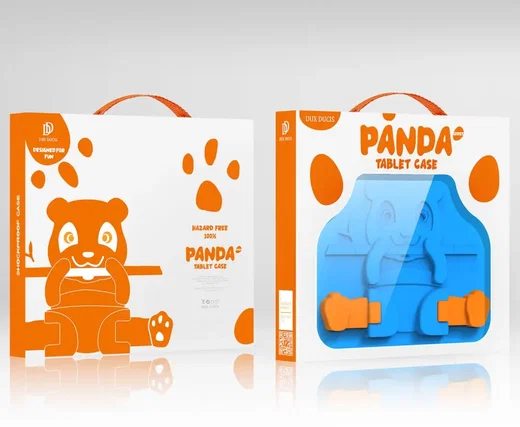 Dux Ducis Panda Apple iPad Mini 6 / 7 Kinder Tablethoes Blauw afbeelding 7
