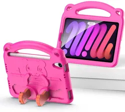 Dux Ducis Panda Apple iPad Mini 6 / 7 Kinder Tablethoes Roze afbeelding
