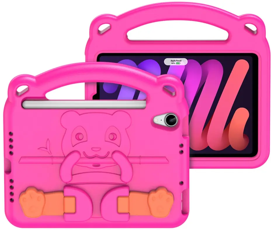 Dux Ducis Panda Apple iPad Mini 6 / 7 Kinder Tablethoes Roze afbeelding 2
