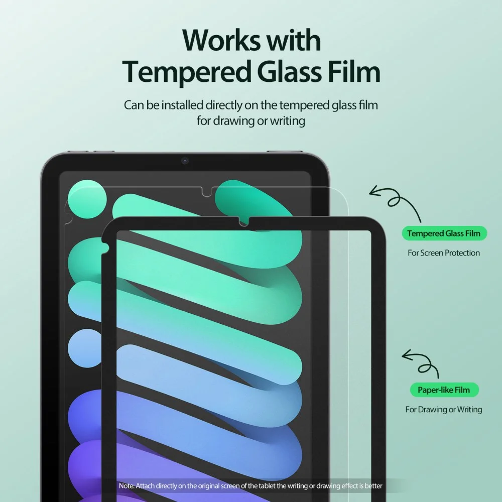 Dux Ducis Naad Paperlike Apple iPad Mini 7 / 6 Screenprotector afbeelding 9
