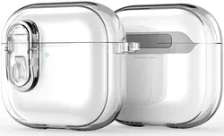 Dux Ducis PECL AirPods 4 Hoesje met Aluminum Haak Transparant afbeelding