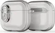 Dux Ducis PECL AirPods 4 Hoesje met Aluminum Haak Transparant Grijs