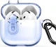 Dux Ducis PECL AirPods 4 Hoesje met Aluminum Haak Transparant Blauw afbeelding 2