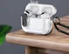 Dux Ducis PECL AirPods 4 Hoesje met Aluminum Haak Transparant Blauw afbeelding 8