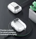 Dux Ducis PECL AirPods 4 Hoesje met Aluminum Haak Transparant Roze afbeelding 7