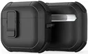 Dux Ducis PECP AirPods 4 Hoesje met Aluminum Haak Zwart