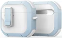 Dux Ducis PECP AirPods 4 Hoesje met Aluminum Haak Wit Blauw