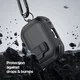 Dux Ducis PECP AirPods 4 Hoesje met Aluminum Haak Wit Blauw afbeelding 3