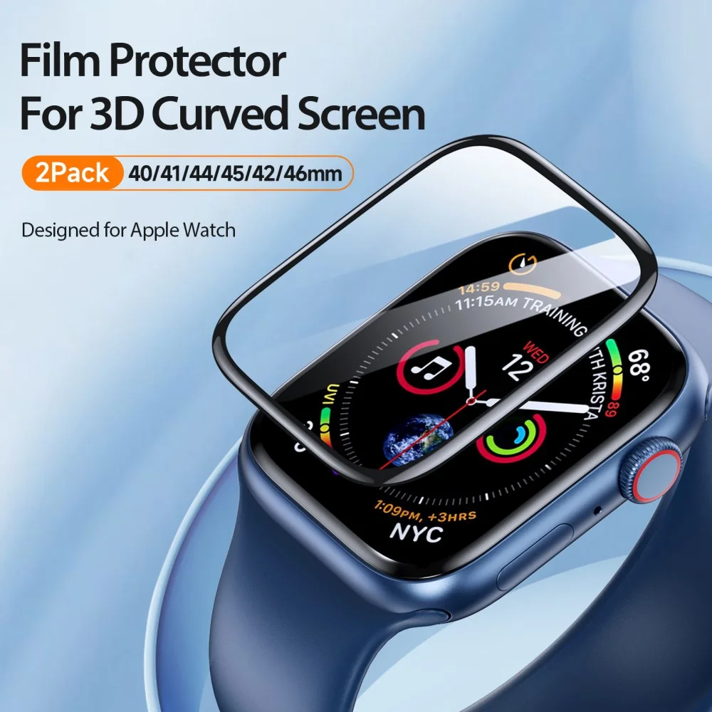 Dux Ducis - Apple Watch 11 / 10 42MM Screen Protector - PMMA (2-Pack) afbeelding 3