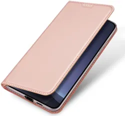 Dux Ducis Skin Pro Samsung Galaxy S25 Hoesje Portemonnee Book Case Roze afbeelding