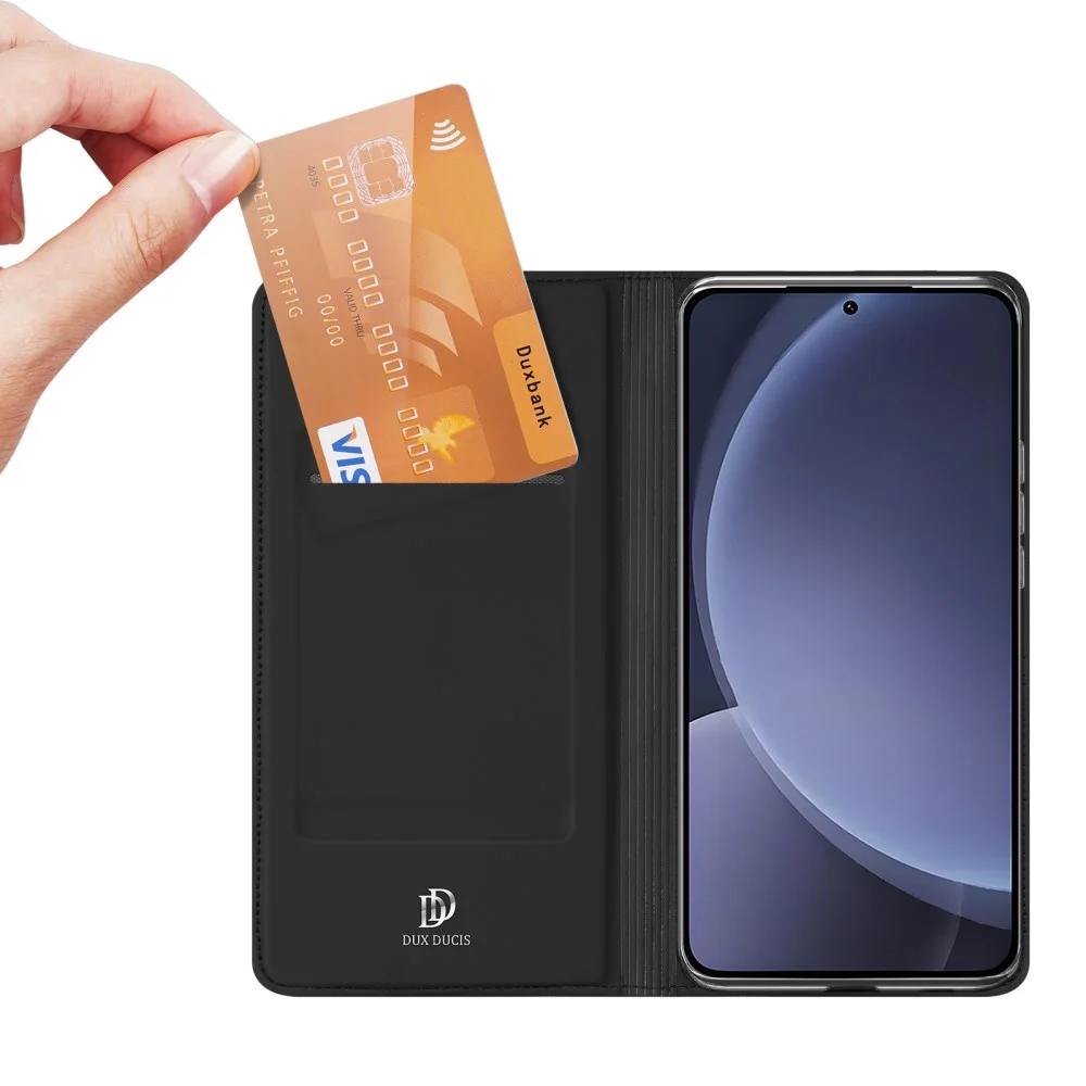 Dux Ducis Skin Pro Samsung Galaxy S25 Plus Hoesje Portemonnee Book Case Zwart afbeelding 2