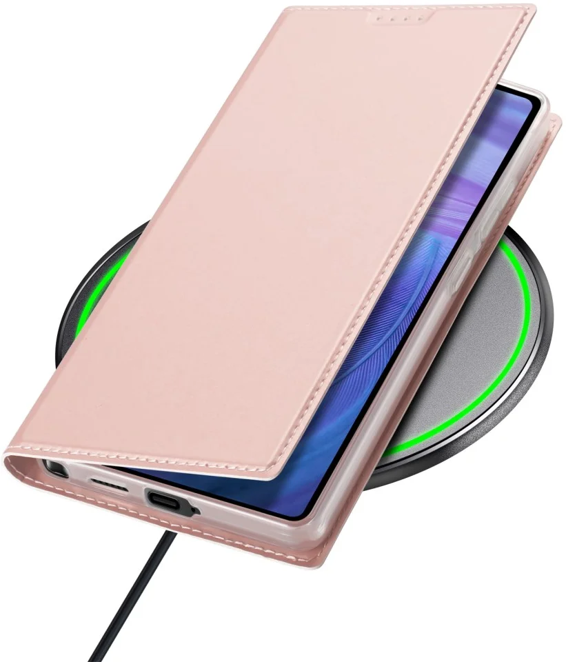 Dux Ducis Skin Pro Samsung Galaxy S25 Ultra Hoesje Portemonnee Book Case Roze afbeelding 6