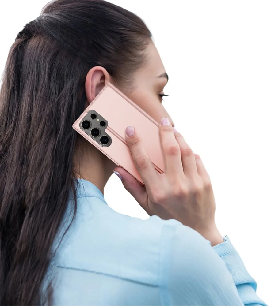 Dux Ducis Skin Pro Samsung Galaxy S25 Ultra Hoesje Portemonnee Book Case Roze afbeelding 9