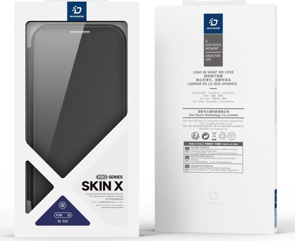 Dux Ducis Skin X Pro Samsung Galaxy S25 Hoesje MagSafe / Qi2 Book Case Zwart afbeelding 11