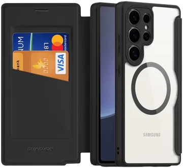 Dux Ducis Skin X Pro Samsung Galaxy S25 Ultra Hoes MagSafe / Qi2 Book Case Zwart
