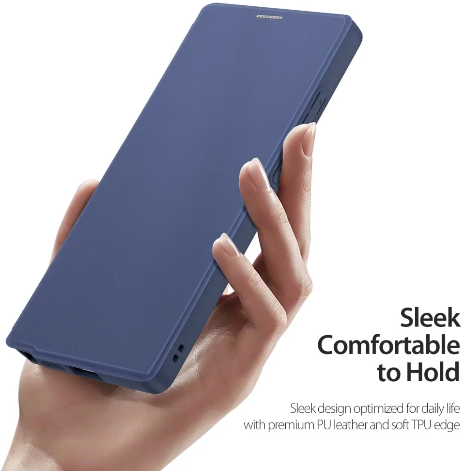 Dux Ducis Skin X Pro Samsung Galaxy S25 Ultra Hoes MagSafe / Qi2 Book Case Blauw afbeelding 10