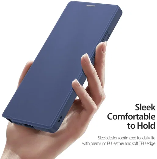 Dux Ducis Skin X Pro Samsung Galaxy S25 Ultra Hoes MagSafe / Qi2 Book Case Blauw afbeelding 10