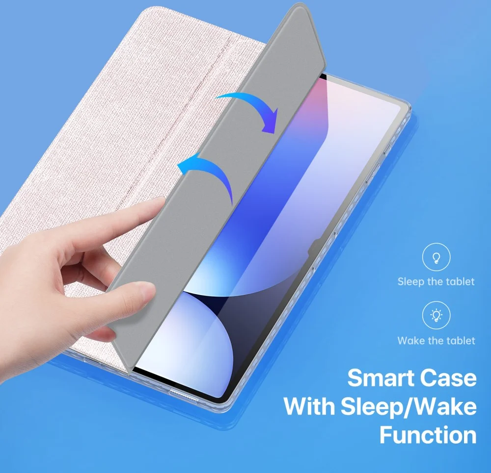 Dux Ducis Unid Samsung Galaxy Tab S10/S9/S8 Ultra Hoes Book Case Roze afbeelding 3