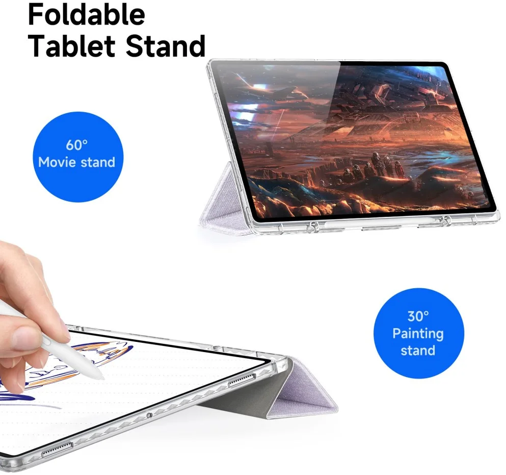 Dux Ducis Unid Samsung Galaxy Tab S10/S9/S8 Ultra Hoes Book Case Paars afbeelding 4
