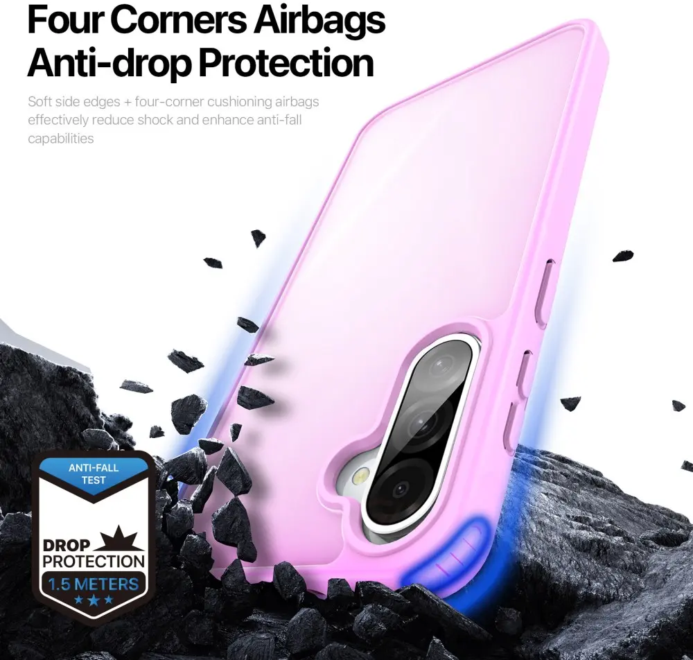 Dux Ducis Yind Samsung Galaxy A36 Hoesje Back Cover Matte Roze afbeelding 3