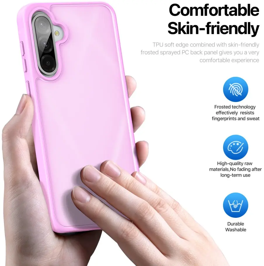 Dux Ducis Yind Samsung Galaxy A36 Hoesje Back Cover Matte Roze afbeelding 4