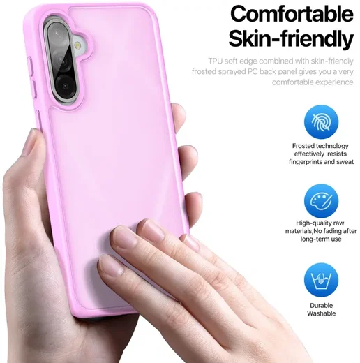 Dux Ducis Yind Samsung Galaxy A36 Hoesje Back Cover Matte Roze afbeelding 4
