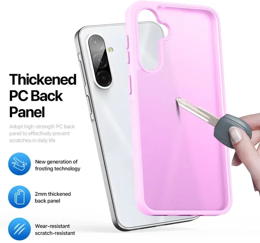 Dux Ducis Yind Samsung Galaxy A36 Hoesje Back Cover Matte Roze afbeelding 5