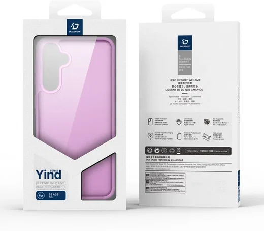 Dux Ducis Yind Samsung Galaxy A36 Hoesje Back Cover Matte Roze afbeelding 8