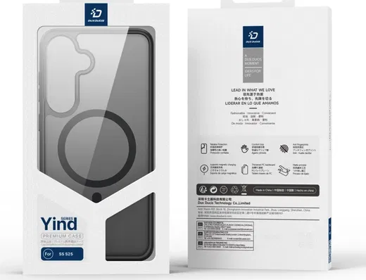 Dux Ducis Yind Samsung Galaxy S25 Hoesje MagSafe / Qi2 Back Cover Zwart afbeelding 9