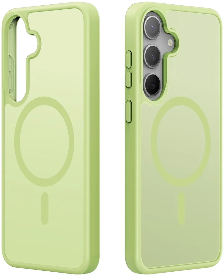 Dux Ducis Yind Samsung Galaxy S25 Plus Hoesje MagSafe / Qi2 Back Cover Groen afbeelding 2