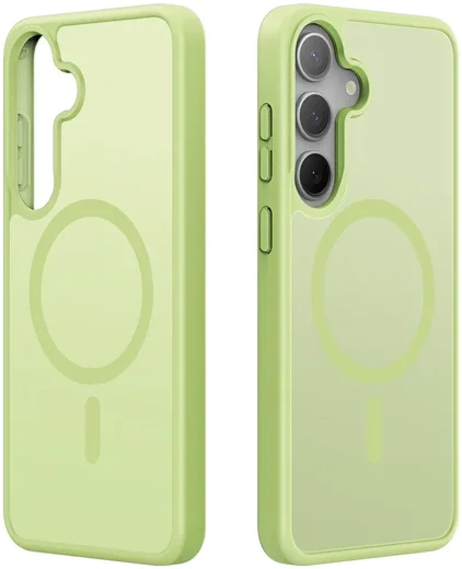 Dux Ducis Yind Samsung Galaxy S25 Plus Hoesje MagSafe / Qi2 Back Cover Groen afbeelding 2