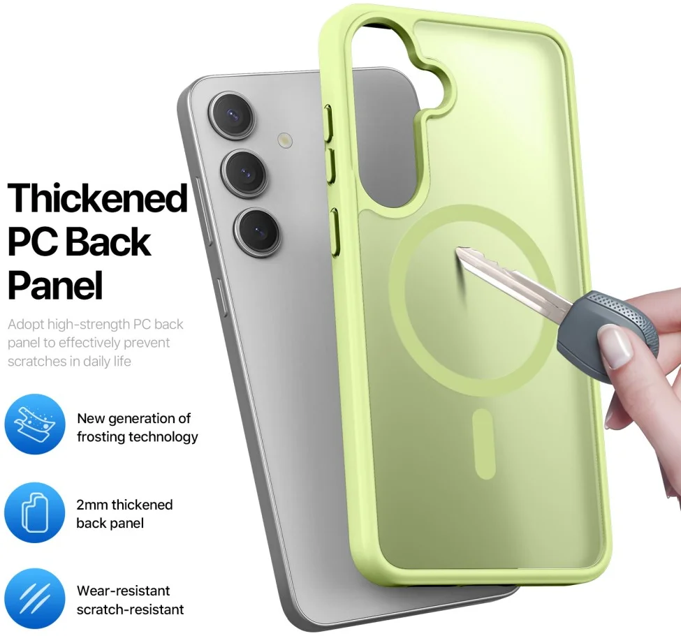 Dux Ducis Yind Samsung Galaxy S25 Plus Hoesje MagSafe / Qi2 Back Cover Groen afbeelding 5