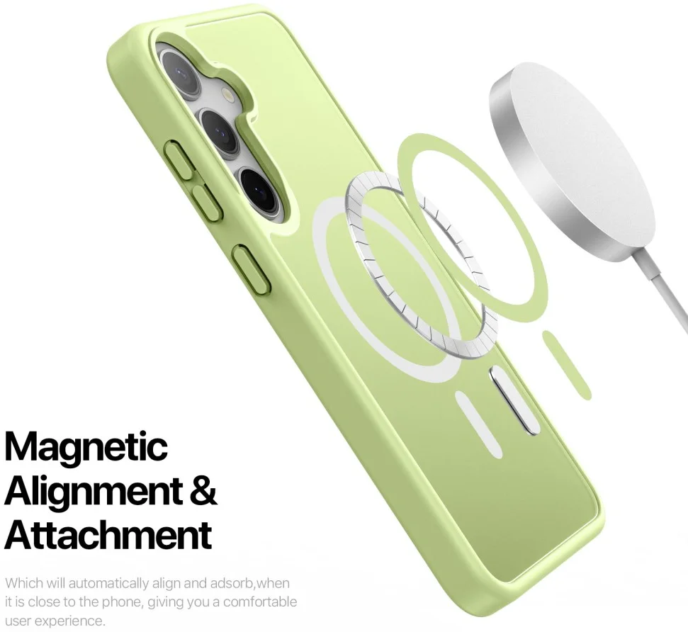 Dux Ducis Yind Samsung Galaxy S25 Plus Hoesje MagSafe / Qi2 Back Cover Groen afbeelding 4