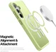 Dux Ducis Yind Samsung Galaxy S25 Plus Hoesje MagSafe / Qi2 Back Cover Groen afbeelding 4